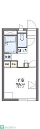 レオパレスチェルシー 1Kの間取図画像