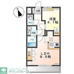 コンフォートチェンバー 1LDKの間取図画像