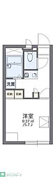 レオパレスアサヒ 1Kの間取図画像