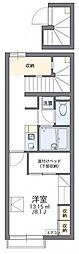 シンフォニー 1Kの間取図画像