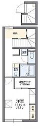 レオパレス翠 1Kの間取図画像