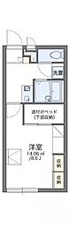 レオパレスボヌール 1Kの間取図画像