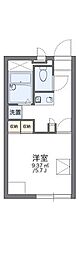 レオパレスケイ・オリマ 1Kの間取図画像