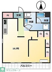 Geoセンタービル ワンルームの間取図画像