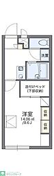 レオパレスドレミ 1Kの間取図画像
