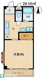 ハイツ峰 1Kの間取図画像