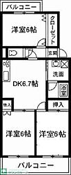 メゾン・デ・マグノーリア 3DKの間取図画像