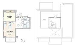 taliesinCY 1LDKの間取図画像