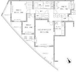 MFPRコート代官山 3LDKの間取図画像