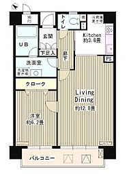 アステリオン松濤 1LDKの間取図画像