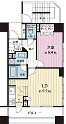 クオリアY'z恵比寿 1LDKの間取図画像