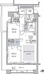 等々力レジデンス 2LDKの間取図画像