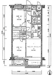トゥールロワイヤル神宮前 2LDKの間取図画像