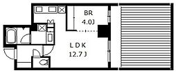 ルジェンテ赤坂 1LDKの間取図画像