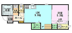 リベルテ 1LDKの間取図画像