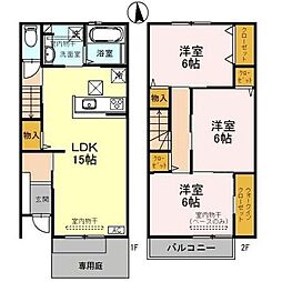 comfortあかつき 3LDKの間取図画像