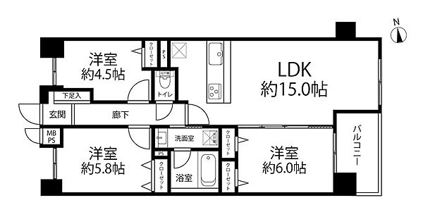 間取りを拡大表示
