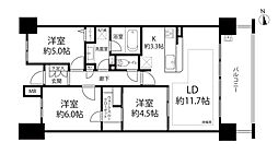 パークホームズ船橋海神の丘 3LDKの間取図画像