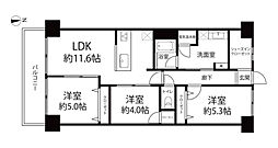 マンション東陽町 2SLDKの間取図画像