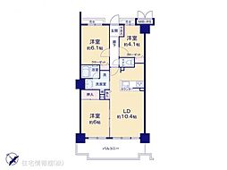 クリオ藤沢善行伍番館 3LDKの間取図画像
