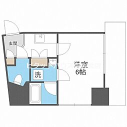 Luce新福島 1Kの間取図画像