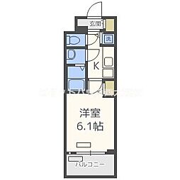 プレサンス高津公園ディオ 1Kの間取図画像