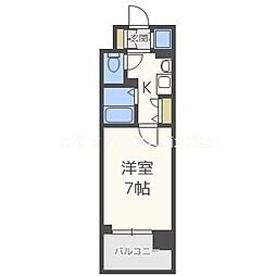 グラン・セレブ本町 1Kの間取図画像