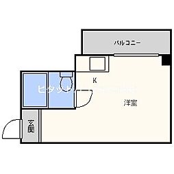 デイズ境川 ワンルームの間取図画像