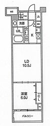 六本木デュープレックスエムズ 1LDKの間取図画像