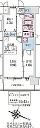 スプランディッド梅田グランノース 1SLDKの間取図画像