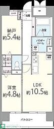 ル・セル上町台 1SLDKの間取図画像