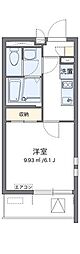 クレイノ梅香 1Kの間取図画像