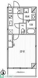 グランシエール都島 1Kの間取図画像
