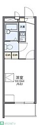 レオパレスクリア 1Kの間取図画像