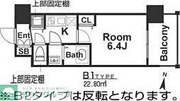ADVANCE新大阪WESTGATE2 1Kの間取図画像