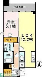 カスタリア堺筋本町 1LDKの間取図画像