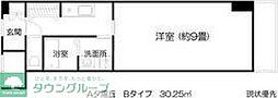 アリビオ夕陽丘 1Kの間取図画像