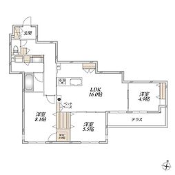 (仮称)吹田市千里山西6丁目へーベルメゾン 3LDKの間取図画像
