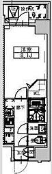 ミラージュパレス大阪ドームプロスパー 1Kの間取図画像