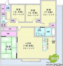 ヴェルドミール桑園壱番館 4LDKの間取図画像