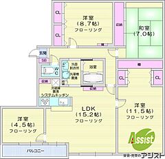 物件の間取り