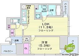 ザ・サッポロレジデンス 1LDKの間取図画像