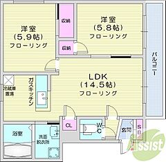 物件の間取り