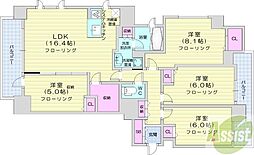 ル・サンク宮の森センターテラス 4LDKの間取図画像