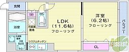 prod.23 1LDKの間取図画像