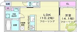 札幌市中央区南十九条西9丁目マンション 1LDKの間取図画像