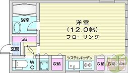 フォルミカ ワンルームの間取図画像
