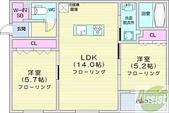物件の間取り