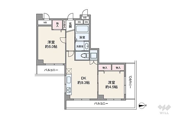 間取りを拡大表示