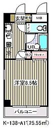ベイサイド舞浜 1Kの間取図画像